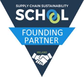 image of sustainability school logo acknowledging Roadstone as a founding partner