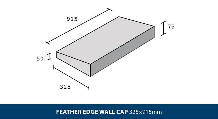 FEATHER EDGE WALL CAP 325×915mm