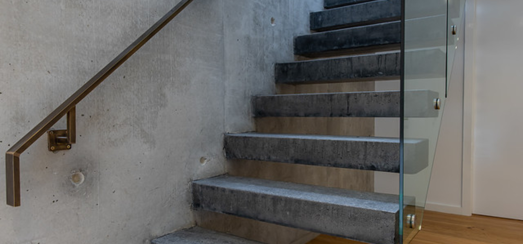 Cantilevered Concrete Stairs