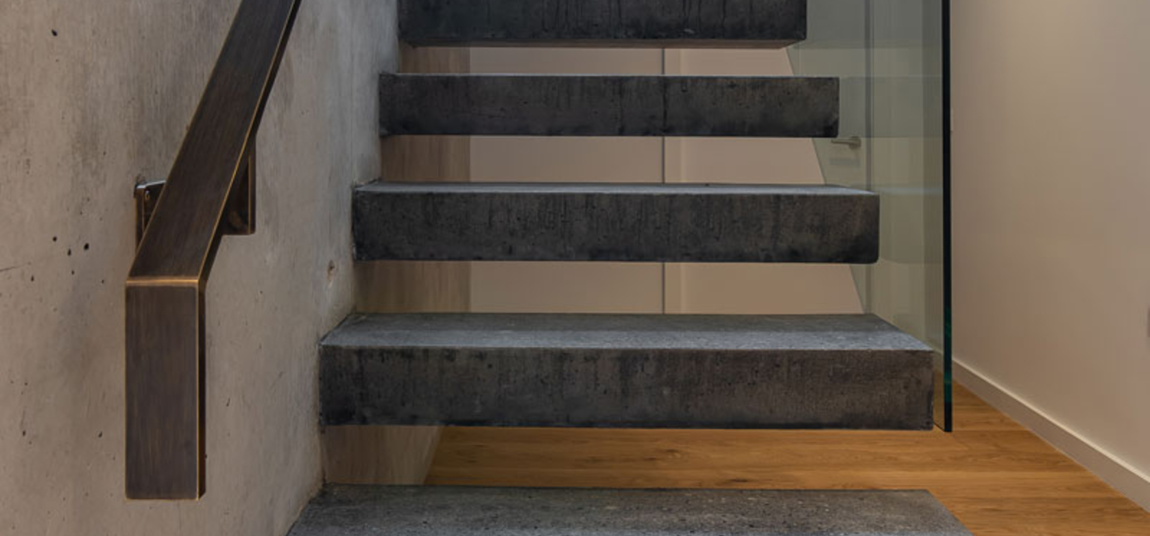 Cantilevered Concrete Stairs