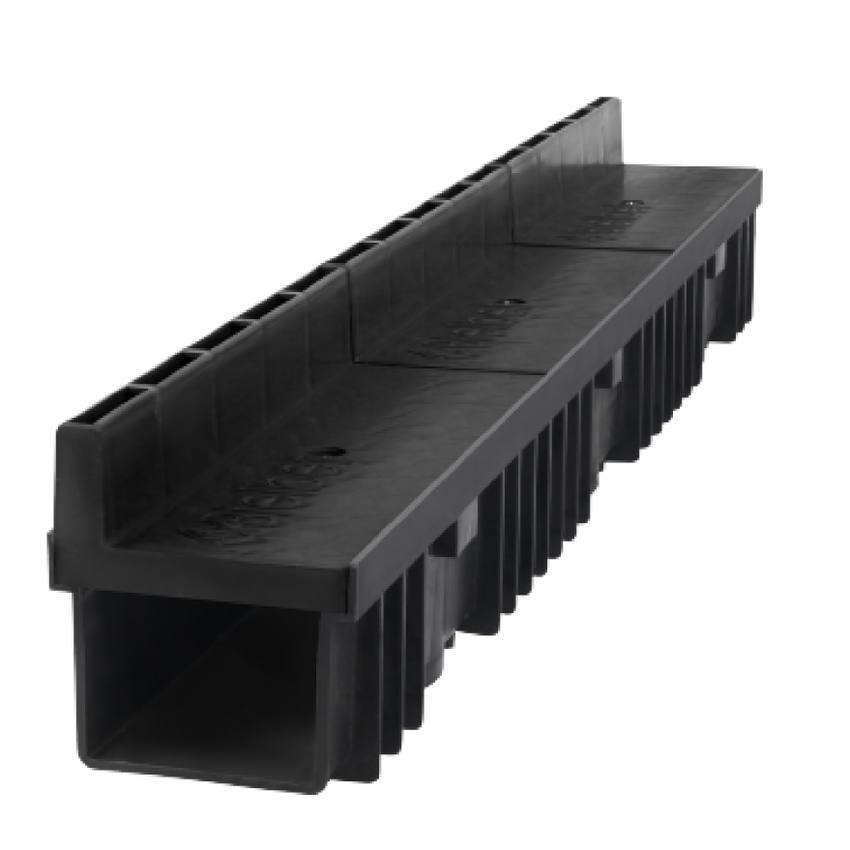 Drain Channel with Plastic Slotted Grate