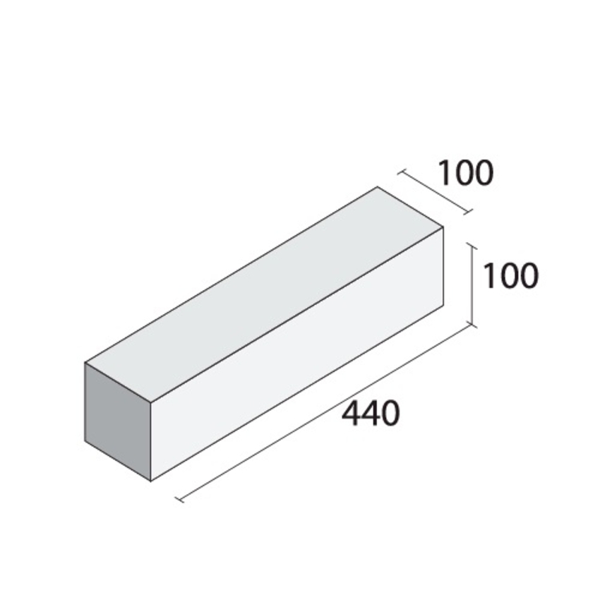 Standard - 100mm SOAP Bar - 440 x 100mm x 100mm 9KG concrete blocks