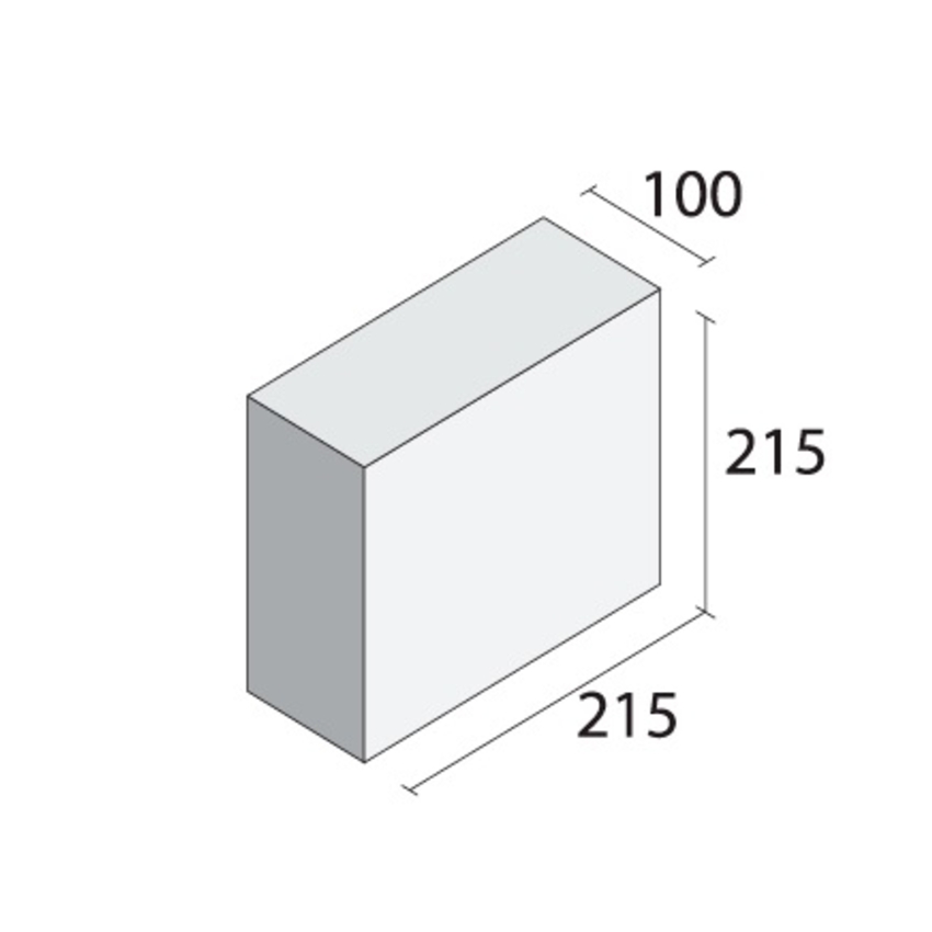 100mm Half Block 100 x 215 x 215mm Internal concrete blocks
