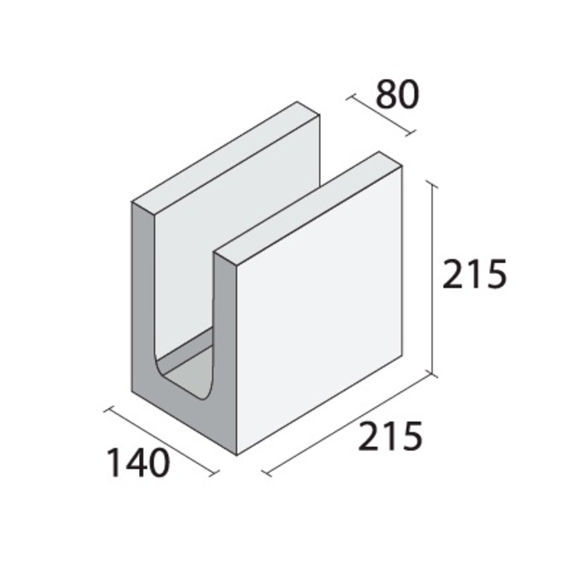 140mm Lintel 80 x 215 x215 x 140mm