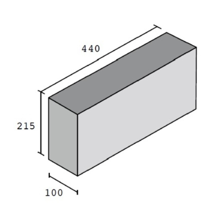 Fine Textured- 100mm- Solid concrete blocks