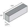 Fine Textured - 140mm Soap Bar concrete blocks